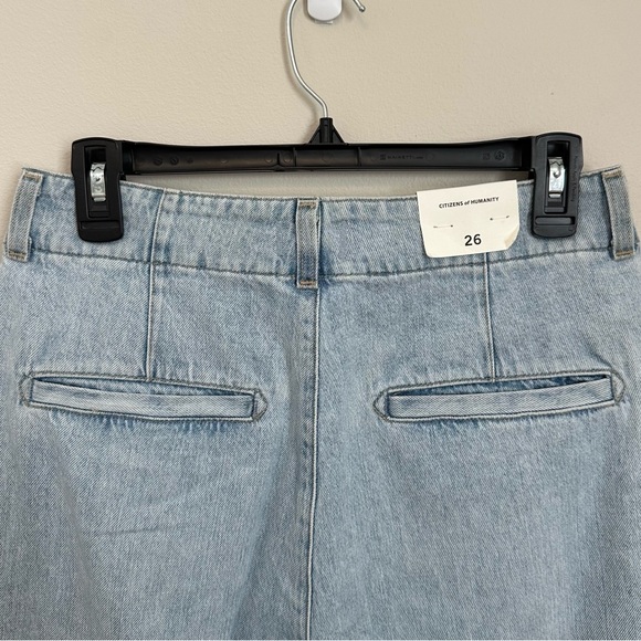 Evereve Citizens of Humanity Beverly Jeans Barrel 26 NWT Wide Leg Pleated Denim - Picture 6 of 10